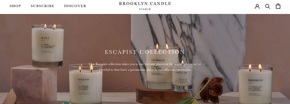 Brooklyn Kerze escapist Sammlung